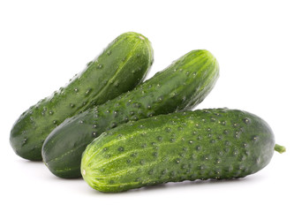 Cucumber vegetable  isolated on white background cutout