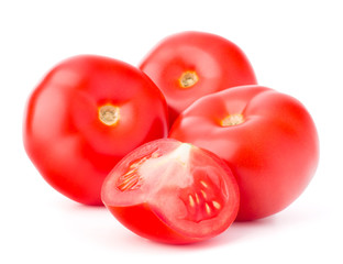 Tomato vegetable isolated on white background cutout