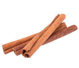 cinnamon stick spice isolated on white background closeup
