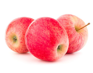 Red apple isolated on white background cutout