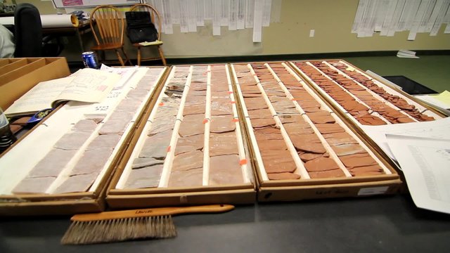 core samples from oil well
