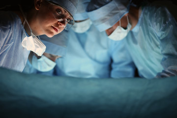 Surgery team in the operating room