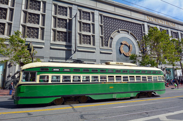 Plakat PCC - Presidents Conference Committee streetcar tram in San Fran