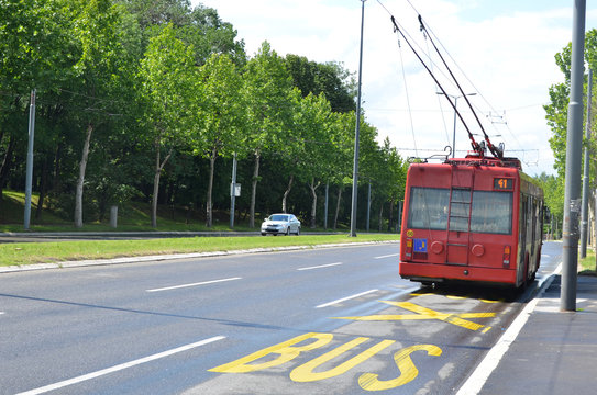 Old Trolley bus in Belgrade