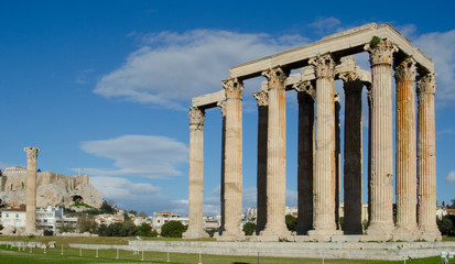 Obraz premium Temple of Olympian Zeus in Athens Greece