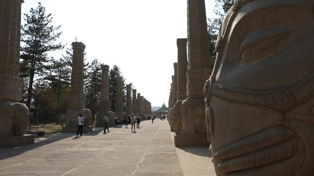 the musuem of the yungang grottoes in datong china