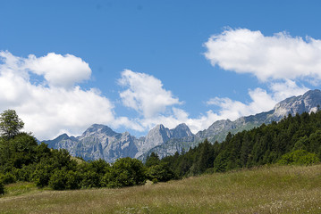 Obraz premium cime montagne dolomiti panorami trentino alto adige alpi