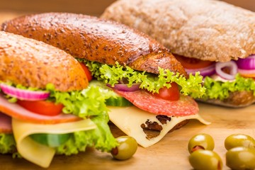 Sandwich, Baguette, Lunch.