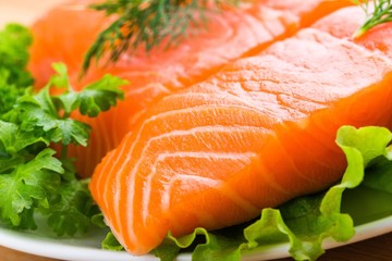 Salmon, fish, fillet.