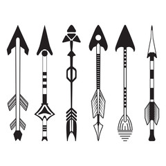 Hand drawn arrows graphic set