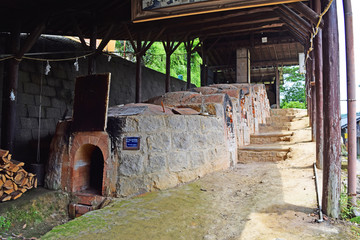 伊万里市大川内山の鍋島焼の登り窯
