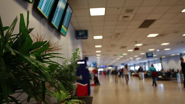 departure boards at the airport
