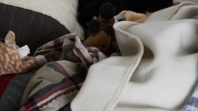 A toddler sleeping in his bedroom