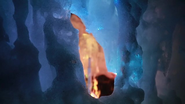 frozen ice castle art