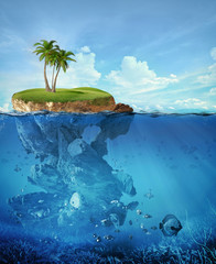island underwater