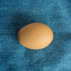 egg on the denim