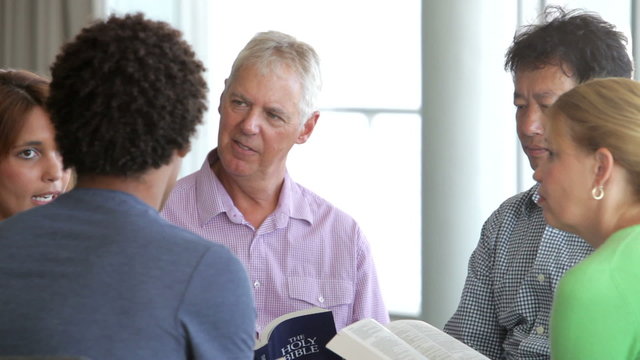 Meeting Of Bible Study Group