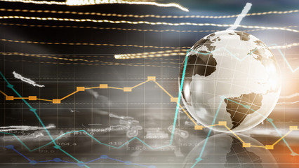 Fototapeta premium Global business planning