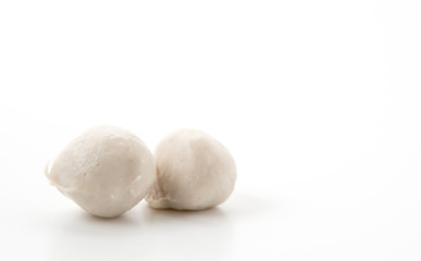 skewers of pork balls or pork meatballs