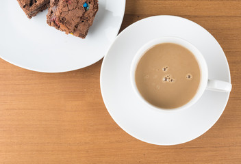 a cup of coffee