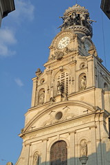 Fototapeta na wymiar Holy Cross church in Nantes France