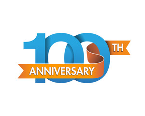 anniversary logo modern 100