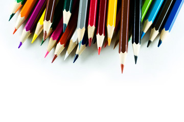 Color pencil on paper background
