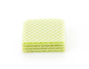pandanus wafer on white background