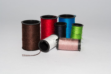 rolls of sew thread
