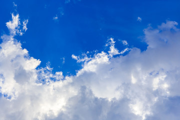 Cloud in the clear sky