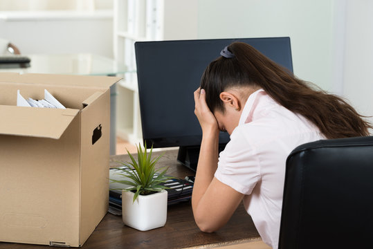 Dismiss Young Businesswoman In Office