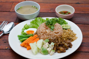 Fried rice with shrimp paste