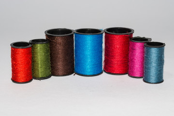 rolls of sew thread