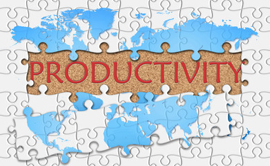 Jigsaw puzzle reveal  word productivity