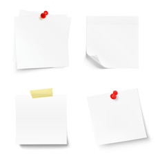 Stick note isolated on white background. vector illustration