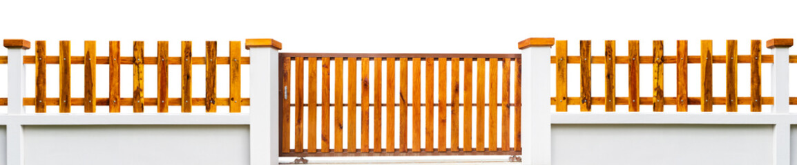 Fence wooden isolated