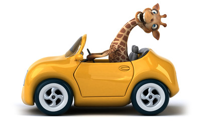 Obraz premium Fun giraffe