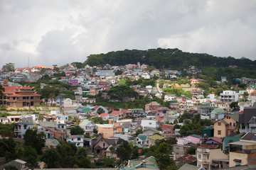 Fototapeta na wymiar View of Dalat city ( Lam Dong province, Central Highlands region