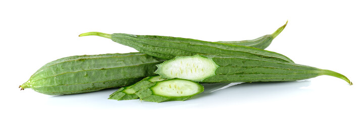 Zucchini isolated on the white background