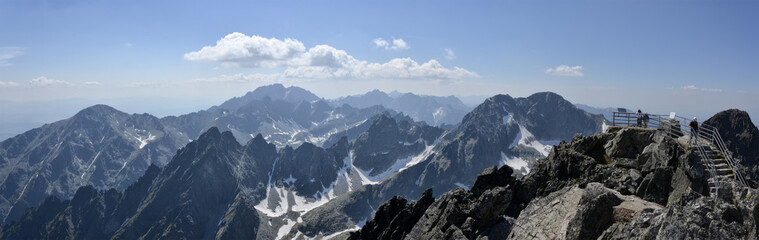 Fototapeta na wymiar Vysoke Tatry (High Tatras) panorama view