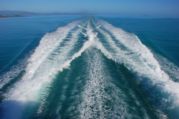Hinter dem Boot