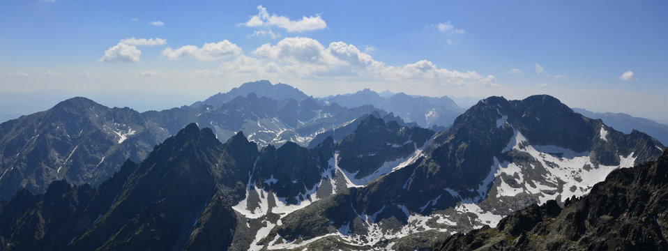 Fototapeta Vysoke Tatry (High Tatras) panorama view