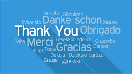 THANK YOU in different languages, word tag cloud © Ruslan Gilmanshin