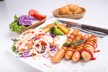 Steak and Sausages