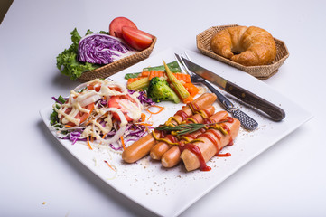 Steak and Sausages
