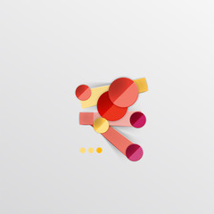 Modern abstract geometric info banner