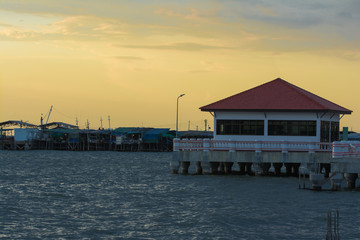 Sunset at the pier