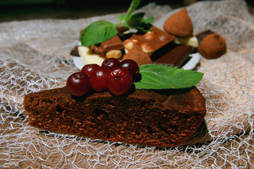 different chocolate mint dessert