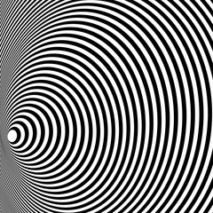 Opt Art Illustration for your design. Optical Illusion. Abstract background. Use for cards, invitation, wallpapers, pattern fills, web pages elements and etc.