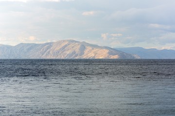 Scenic view of a small island